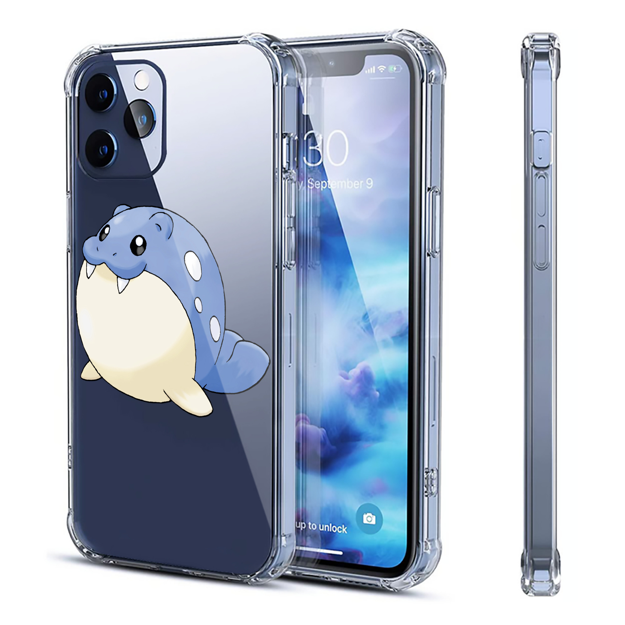（画像用） ポケットモンスター Pokémon 【iPhone 12シリーズ対応】透明スマホケース（クリアソフトケース）